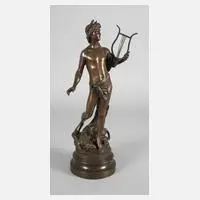 Louis Gossin, Orpheus mit Lyra, Bronze