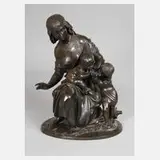 Mathurin Moreau, Mutter mit Kindern, Bronze
