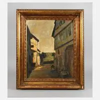 Carl Wittek, Altstadtgasse, 1921, Öl auf Leinwand