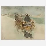 "La Charette anglaise" by Henri de Toulouse-Lautrec, Lithographie, offered Sep 2023