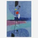 Prof. Max Ackermann, "Emporsteigendes", 1951, Kreidezeichnung