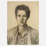 Damenportrait by Karl Otto Hy, Bleistiftzeichnung, offered Sep 2023
