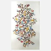 Martin Kline, Emblem, 1961, Aquarell und Blei auf Malpapier