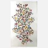 Martin Kline, Emblem, 1961, Aquarell und Blei auf Malpapier