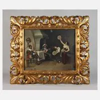 Fr. Donati, Musizierende Gesellschaft, Öl auf Leinwand