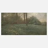 Hans Deiters, Blühende Wiese, Ölstudie