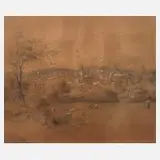 Carl August Lebschée, Sommertag, Aquarell und Deckweiß