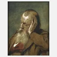 Ferdinand Schauss, Bildnis eines älteren Herren, Aquarell und Deckfarben auf Papier