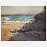 Prof. Robert Wosak, "Santander Schloss Miranda", 1929, Mischtechnik
