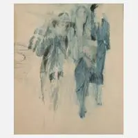 Kurt Bartel, Figurative Komposition, Mischtechnik auf leichtem Karton