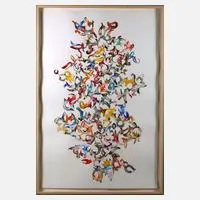 Martin Kline, Emblem, 1961, Aquarell und Blei auf Malpapier