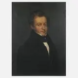 Marie Schöffmann, Herrenbildnis, 1834, Öl auf Leinwand