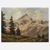 Albert Leonhard Reinhardt, Blick auf die Alpspitze, Öl auf Leinwand
