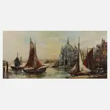 Dr. Horst Rumstedt, "Ansicht Venedig", Öl auf Leinwand