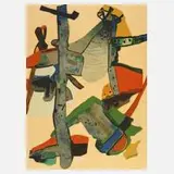Maurice Estève, "Roussadou", Farblithographie auf Bütten