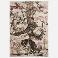 "Migof-Derwisch" by Bernard Schultze, Farbradierung auf Velin, offered Mar 2024