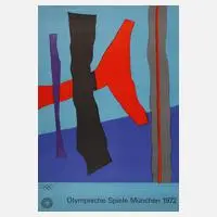 Plakat für Olympiade 1972 by Fritz Winter, Farboffset, offered Mar 2024