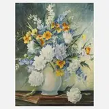 Hermann Kauer, Sommerblumen, Aquarell
