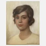 Camill Macklot, Damenportrait, 1932, Pastellmalerei auf Papier