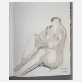 Werner Stötzer, Buch mit aquarellierter Zeichnung, aquarellierten