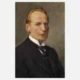 Prof. Wilhelm Claudius, Herrenportrait, 1923, Öl auf Leinwand