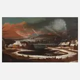 Georg Christoph v. Bemmel, Winterlandschaft, Öl auf Holzplatte