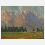 Jack Reppert von Bismarck, Alpenländische Impression, Öl auf Leinwand