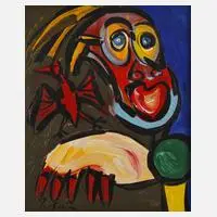 Peter Robert Keil, "Helmut Kohl", Acryl auf Leinwand