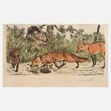 Lovis Corinth, aus "Das hohe Lied", Farblithographie