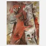 Hannah Höch, "Katzen"