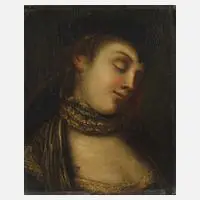 Pietro Rotari, Schlafende Schönheit, Öl auf Leinwand