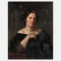 Biedermeier-Damenportrait by Ernst Christian Moser, Öl auf Leinwand und Keilrahmen, offered Sep 2024