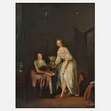 Carl Schellein, Lüstling im Boudoir, 1848, Öl auf Leinwand