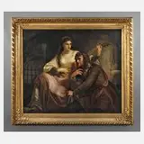 Anna Barth, "König Enzio von Sardinien im Gefängnis", Öl auf Leinwand