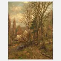 Frühling am Bach by Heinrich Hartung, Öl auf Leinwand, offered Sep 2024