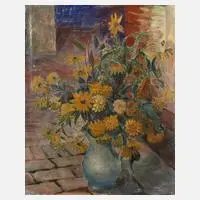 Hans Kruzwicki, Sommerblumen, Öl auf Leinwand