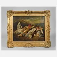 Vier Rebhühner by Ludwig Adam Kunz, Öl auf Karton, offered Sep 2024