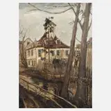 Rudolf Lemke, „Jena, Haus am Rähmen 21“, Öl auf Leinwand