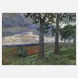Hermann Paschold, »Stürmischer Tag«, Öl auf Karton