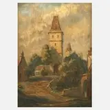 Ph. Schmidt, Burg Frankenstein im Odenwald, Öl auf Leinwand