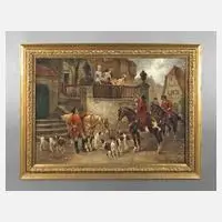 Stephan Sedlacek, der Fuchsjagd, Öl auf Leinwand