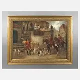 Stephan Sedlacek, der Fuchsjagd, Öl auf Leinwand
