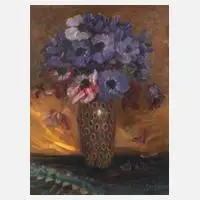 Swoboda, Anemonenstillleben, Öl auf Leinwand