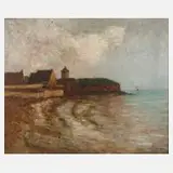 Emil Uhl, "Concarneau", Öl auf Leinwand