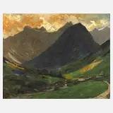 Friedrich Wirnhier, »Brandtal im Vorarlberg«, Öl auf Leinwand