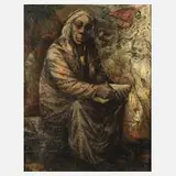 Peter Westphal, Portrait Käthe Kollwitz, Ölgemälde
