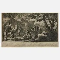François Chauveau, Cordus opfert sich für Athen, Kupferstich