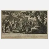 François Chauveau, Cordus opfert sich für Athen, Kupferstich