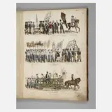 Georg Könitzer, "Gewerbefestzug in Hof 1860", lithographierten