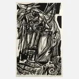 Hans Orlowski, Kopfbildnis, 1962, Holzschnitt